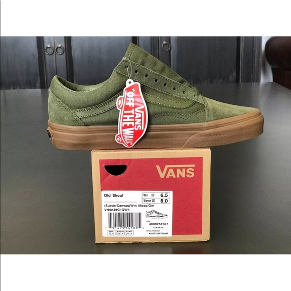 Vans Women’s Old Skool Canvas and Leather Shoes - Picture 8 of 8